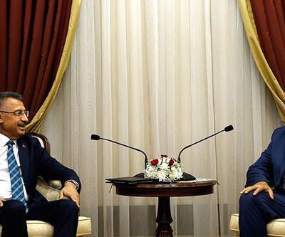 Cumhurbaşkanı Yardımcısı Oktay, KKTC Cumhurbaşkanı Tatar ile bir araya geldi