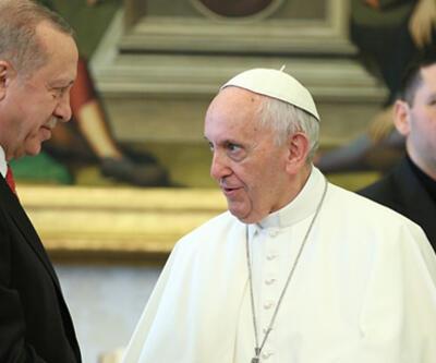 SON DAKİKA: Cumhurbaşkanı Erdoğan, Papa ile görüştü
