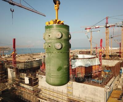 Akkuyu'da birinci ünitenin reaktör kabının montajı tamamlandı