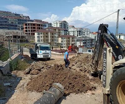 Mudanya'da kanalizasyon çalışması