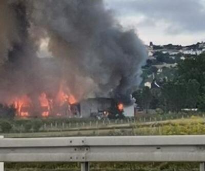 Son dakika haberi: Çatalca'da fabrika yangını 