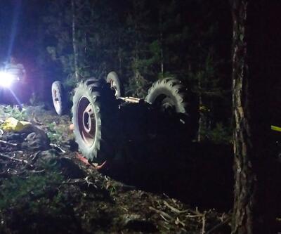 Bolu'da devrilen traktörün altında kalan kişi hayatını kaybetti