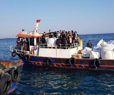 Urla'da Yunanistan adalarına kaçma hazırlığındaki 45 göçmen yakalandı