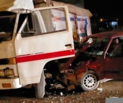Kızıltepe'de iki araç kavşakta çarpıştı: 1 yaralı