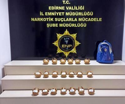 Edirne'de 18 kilo eroin ele geçirildi; 2 gözaltı