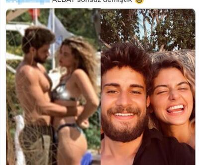 Batuhan Karacakaya ve Aleyna Çalışkan'ın aşk pozu sosyal medyayı salladı!