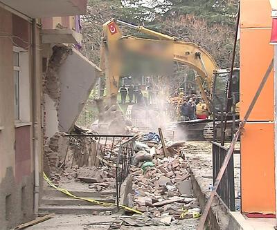 Ankara'da patlama yaşanan bina yıkıldı
