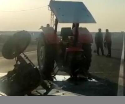 Nusaybin’de hafif ticari araç ile traktör çarpıştı: 2 sürücü yaralandı
