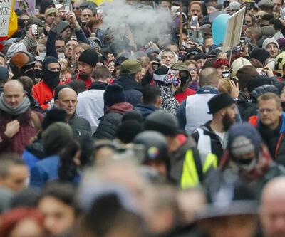 Belçika’daki protestolarda gözaltı sayısı 55’e yükseldi