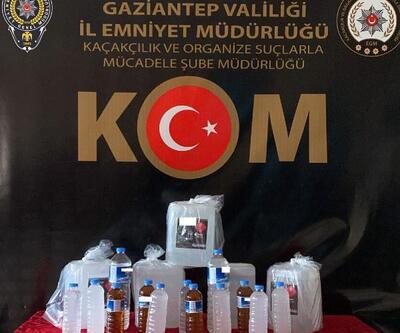 Gaziantep'te sahte içki operasyonu: 2 gözaltı