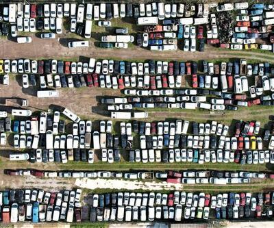 Milyonlar çöpte yatıyor... Yüzlerce araç çürümeye terk edildi