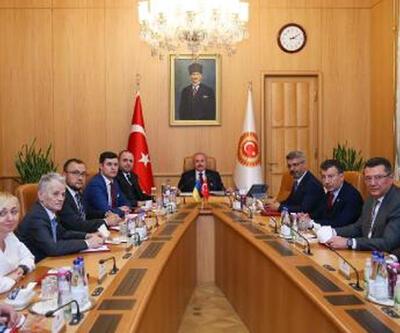 Şentop, Ukrayna-Türkiye Parlamentolar Arası Dostluk Grubu Eş Başkanını kabul etti
