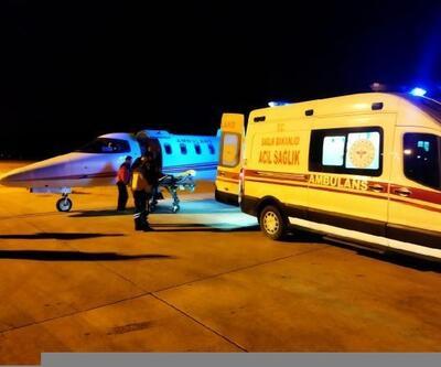 Malatya'daki hasta, uçak ambulans ile Bursa'ya getirildi