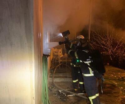 Tokat'ta tek katlı müstakil evde yangın