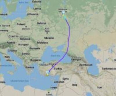 Ukrayna hava sahası kapanınca, Antalya- Moskova uçuşu 2 saat uzadı