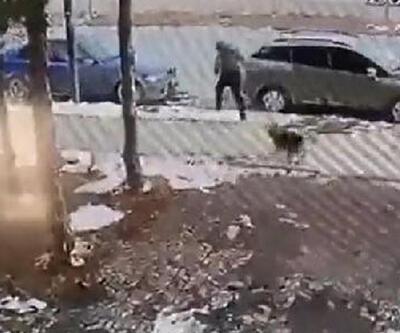 Sokak köpeğinden kaçan çocuğa otomobil çarptı