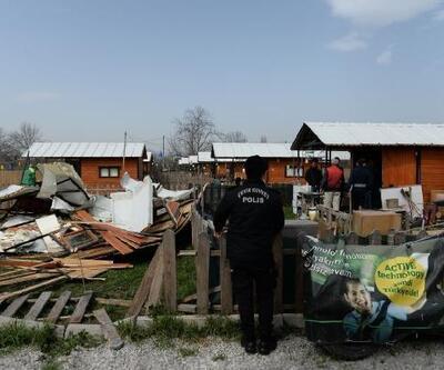 Osmangazi Belediyesi kaçak yapılan hobi evlerini yıkıyor