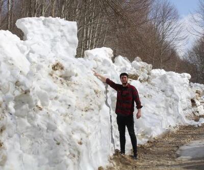 Kocaeli'de yüksek kesimlerde karla kaplı yollar açılıyor