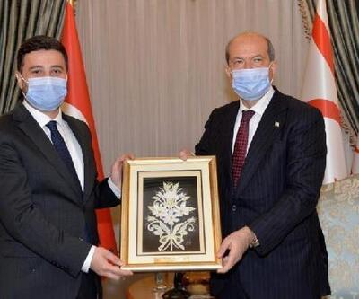 Kağıthane Belediye Başkanı Öztekin ve gazilerden KKTC Cumhurbaşkanı Tatar’a ziyaret
