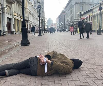 Moskova sokaklarında Buça protestosu