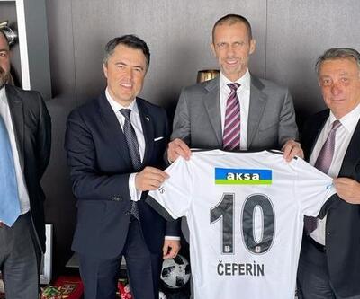 Ahmet Nur Çebi'den UEFA Başkanı Ceferin'e ziyaret