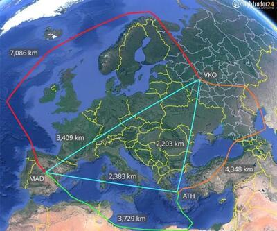 Rus uçağının sıra dışı rotası: Tam 15 bin kilometre!