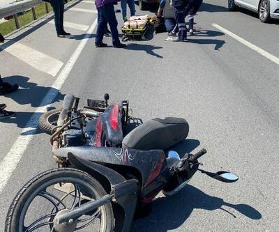 Edirne'de kamyona çarpan motosikletli yaralandı