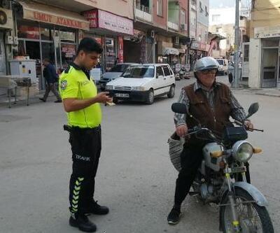 Kozan'da polisten trafik uygulaması