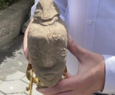 4500 yıllık heykel Gazze'de çıkarıldı