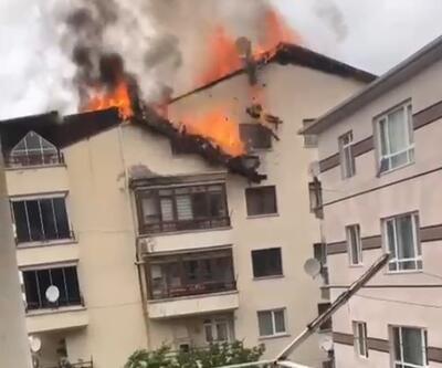 Ankara'da 5 katlı binada yangın 