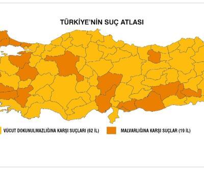 Türkiye'nin "2021 Suç Atlası"