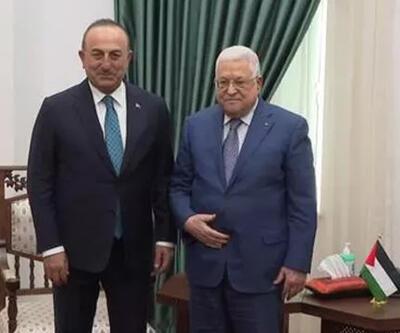 Son dakika haberi: Bakan Çavuşoğlu, Filistin Devlet Başkanı Mahmud Abbas ile görüştü