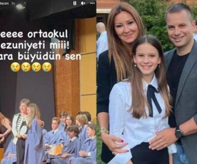 Pınar Altuğ-Yağmur Atacan çiftinin kızları Su mezun oldu