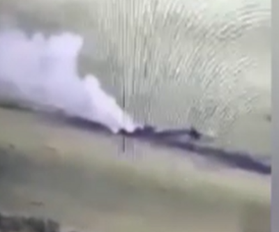 Azov Taburu, alçak uçuş yapan Rus helikopterini vurdu