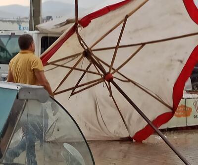 Afyonkarahisar'da şiddetli yağmur ve rüzgar hayatı olumsuz etkiledi