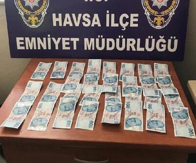 Edirne’de pazarda sahte parayla alışveriş yapan 3 kişiye gözaltı