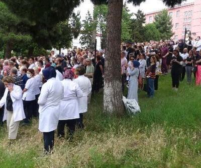 Trabzon’da sağlıkçılardan tepki
