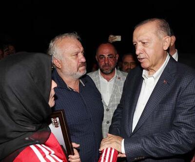 Cumhurbaşkanı Erdoğan, şehit ailesini ziyaret etti