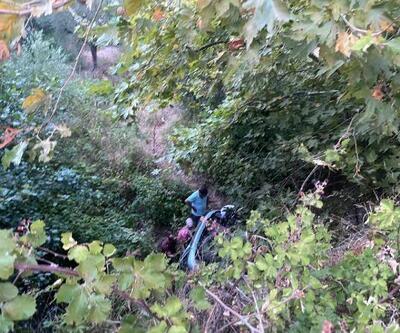 Erdek'te otomobil şarampole devrildi: 5 yaralı