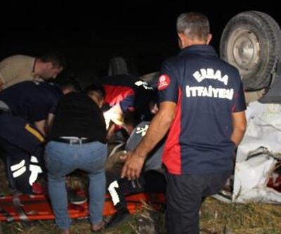 Tokat'ta iki otomobil çarpıştı: 4'ü çocuk 8 yaralı