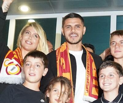 Mauro Icardi ailesiyle İstanbul'a geldi! İşte görüntüler
