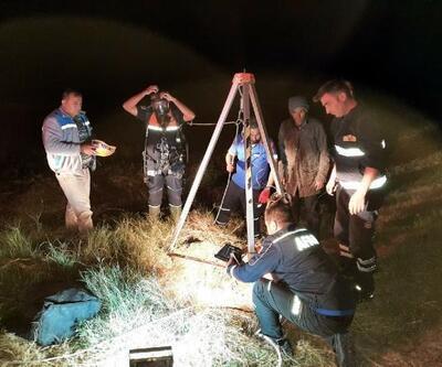 Çanakkale’de kuyuya düşen koyun AFAD ekiplerince kurtarıldı