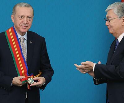 Son dakika... Cumhurbaşkanı Erdoğan'dan Astana'da açıklamalar! Tokayev'den Erdoğan'a dostluk devlet nişanı 
