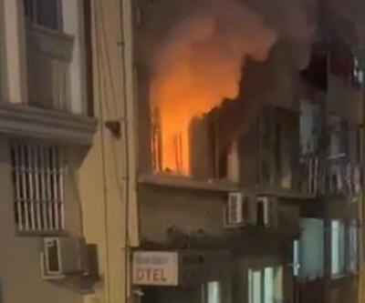 Fatih’te korkutan otel yangını: 2 kişi dumandan etkilendi