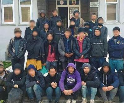 Bitlis'te, arazide 28 kaçak göçmen yakalandı
