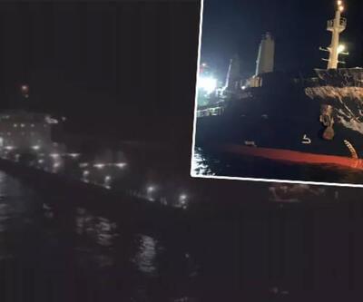 Ahırkapı açıklarında iki gemi çarpıştı: Kaza anı cep telefonuyla görüntülendi