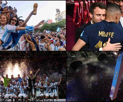 Messi'li Arjantin tarih yazdı: Final heyecanı ve kutlamalardan öne çıkan kareler