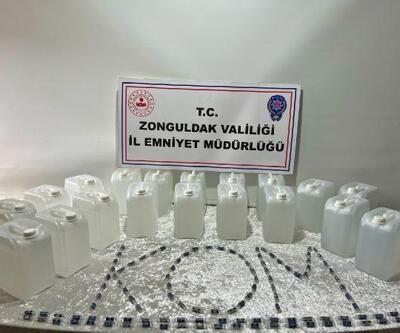 Zonguldak’ta 95 litre etil alkol ele geçirildi