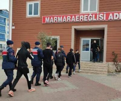 Marmaraereğlisi'nde yazlıktan hırsızlık şüphelisi 6 kişi yakalandı