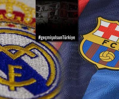 Real Madrid ve Barcelona'dan Türkiye'ye destek mesajları